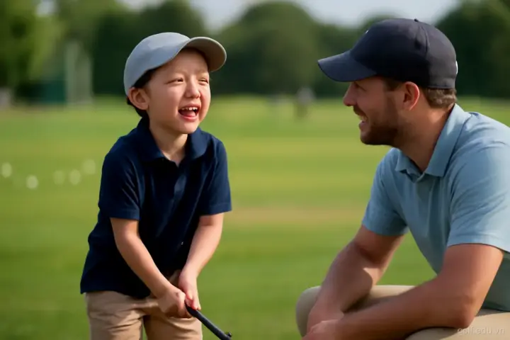 Trẻ chơi golf: giữ cho nó là niềm vui, không thành áp lực