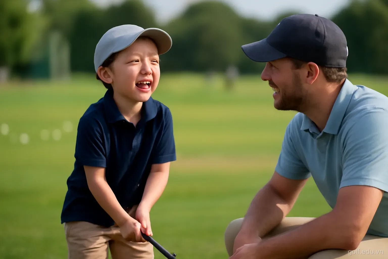 Trẻ chơi golf: giữ cho nó là niềm vui, không thành áp lực